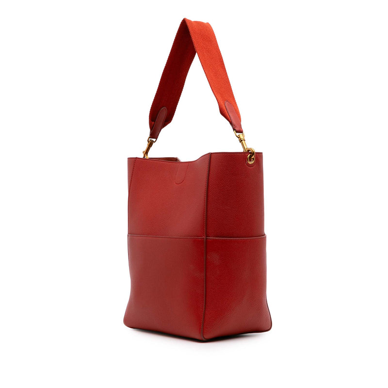 Medium Leather Seau Sangle Bucket Bag - Image 2
