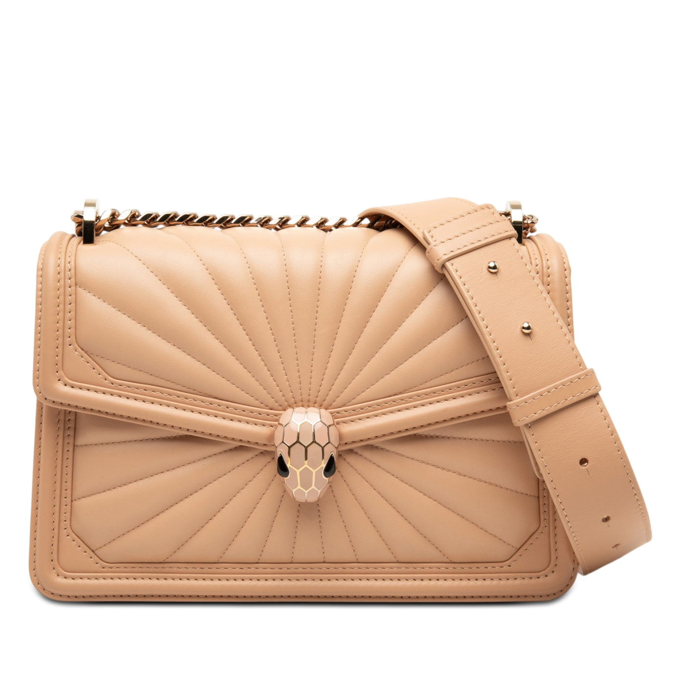 Quilted Smooth Calfskin Diamond Blast Serpenti Forever Crossbody - Image 1