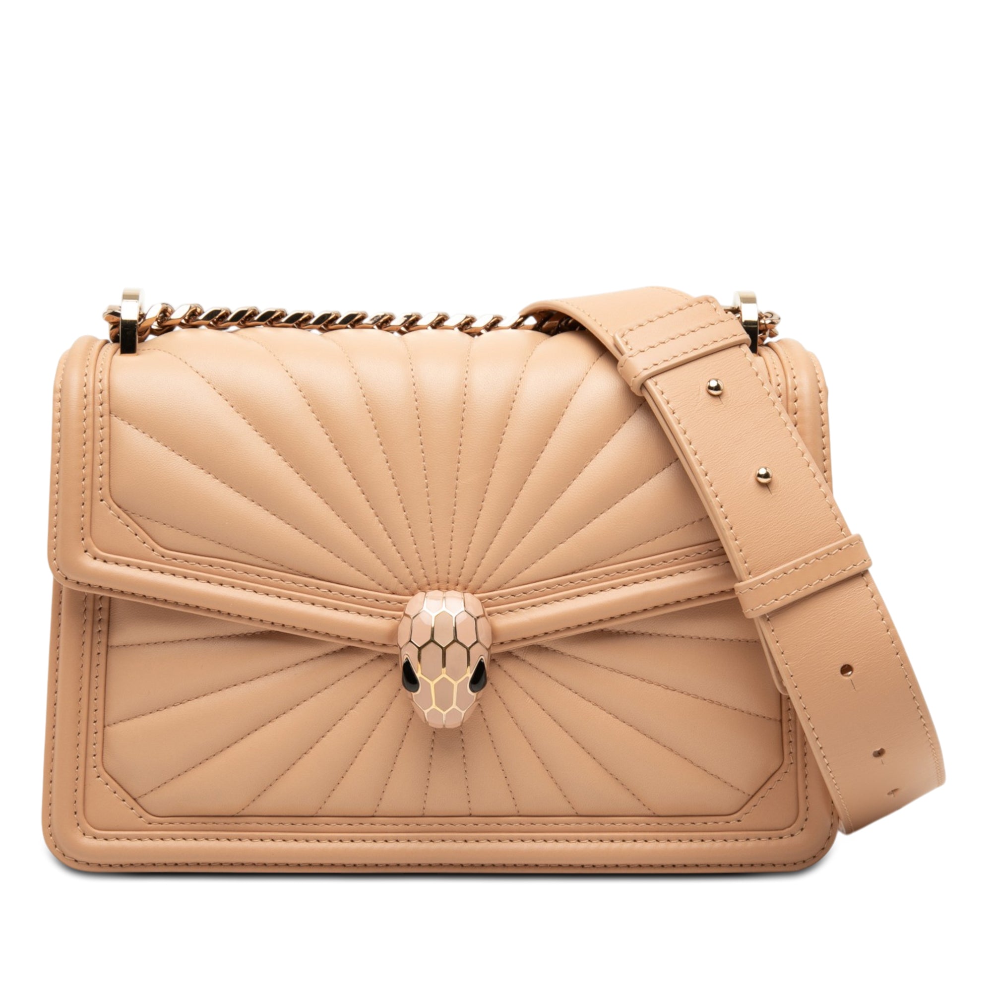 Quilted Smooth Calfskin Diamond Blast Serpenti Forever Crossbody - Image 1