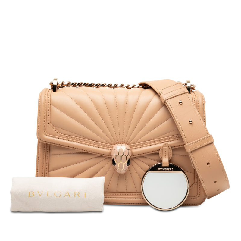 Quilted Smooth Calfskin Diamond Blast Serpenti Forever Crossbody - Image 6