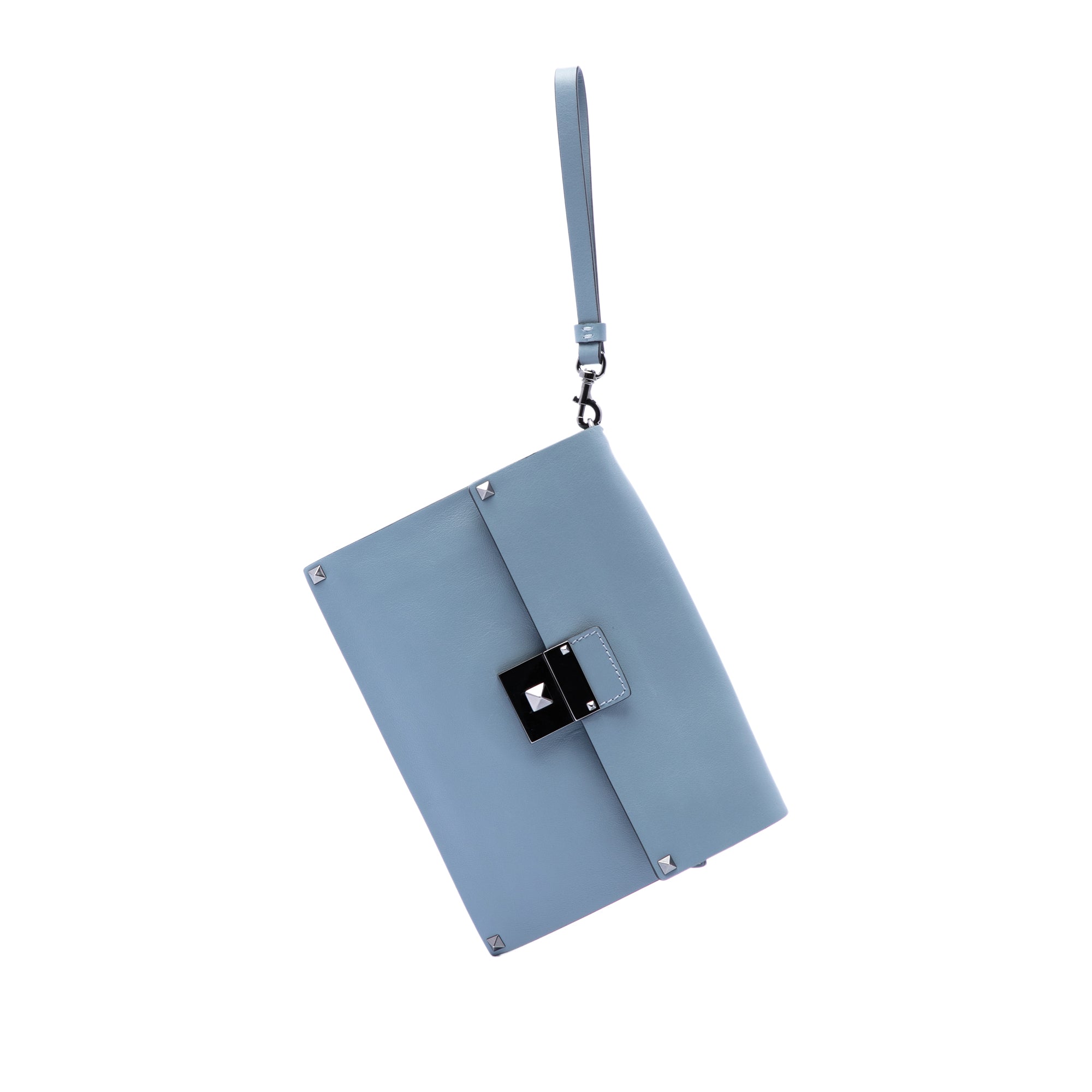 Leather Rockstud Wristlet Clutch - Image 6