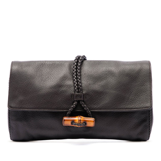 Calfskin Bamboo Hip Clutch - Image 1