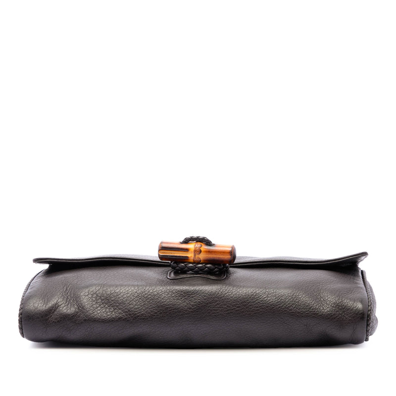 Calfskin Bamboo Hip Clutch - Image 3