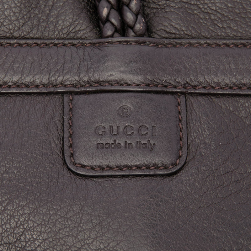 Calfskin Bamboo Hip Clutch - Image 5