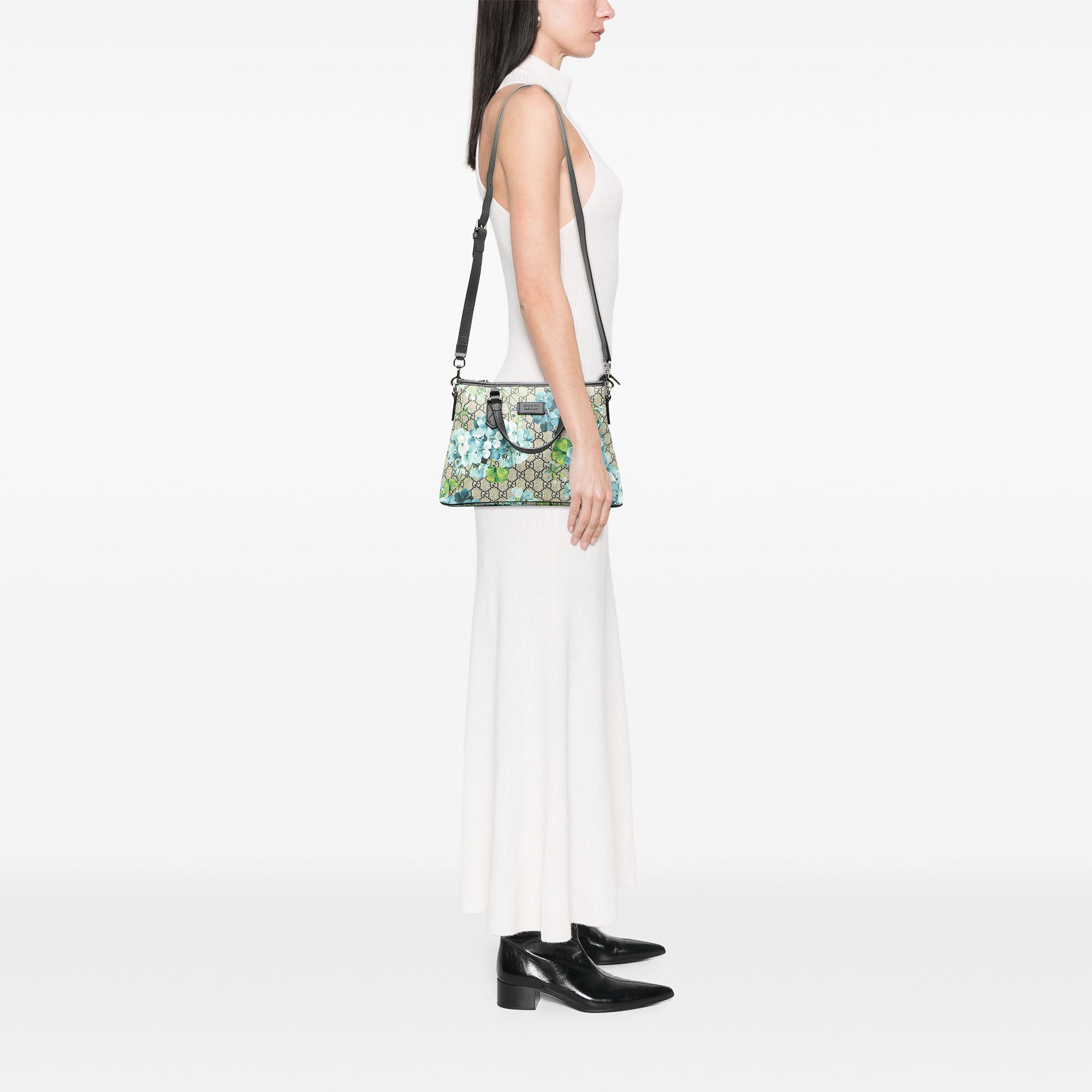 GG Supreme Blooms Zippered Tote - Image 7
