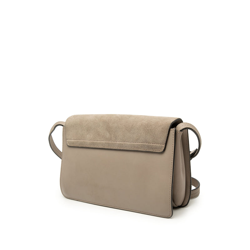 Small Suede and Calfskin Faye Crossbody - Image 2