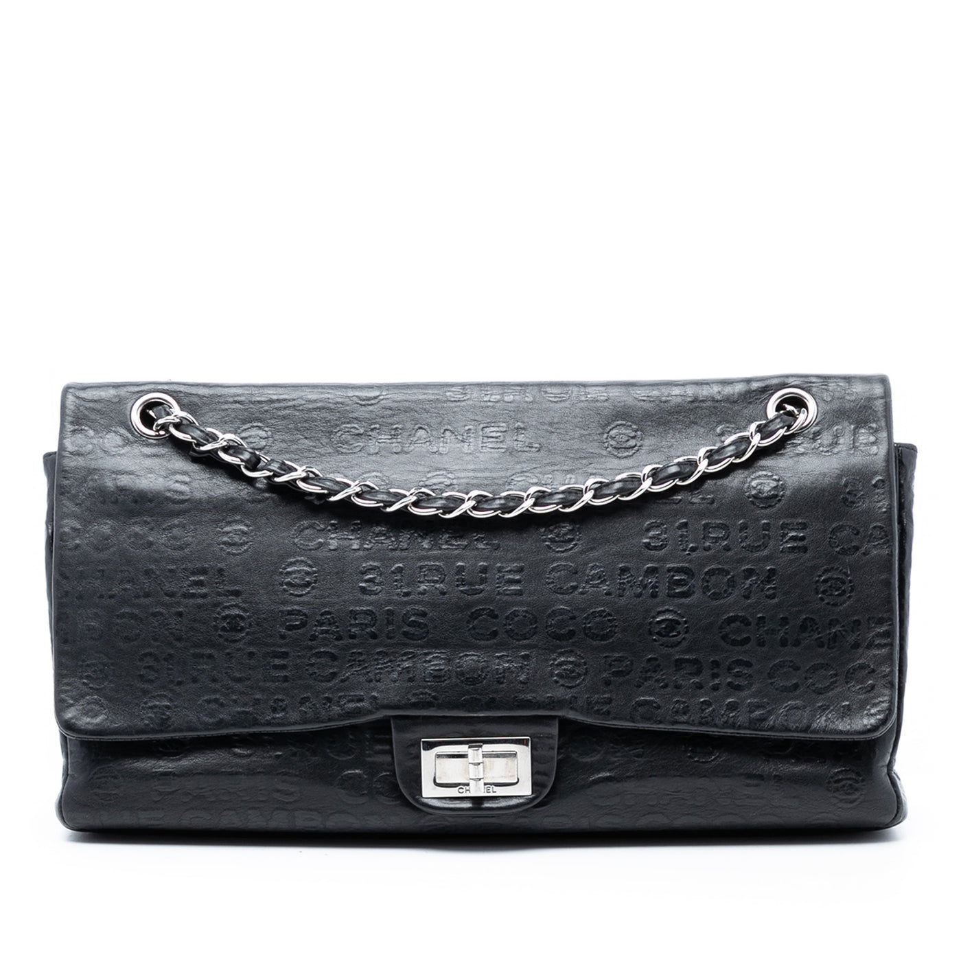 Maxi Embossed Calfskin 31 Rue Cambon Reissue 2.55 Double Flap - Image 1