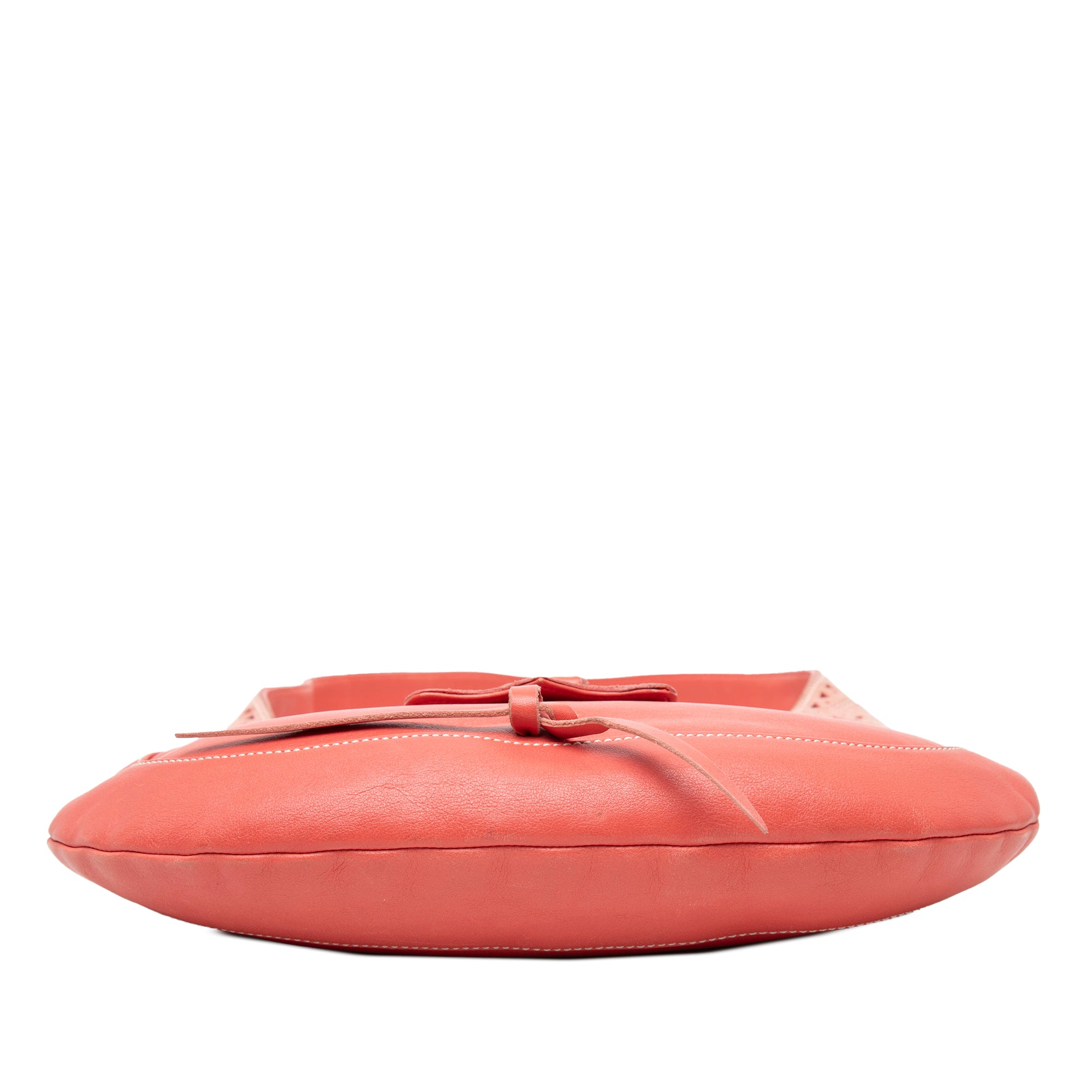 Suede Trimmed Calfskin Half Moon Hobo - Image 3