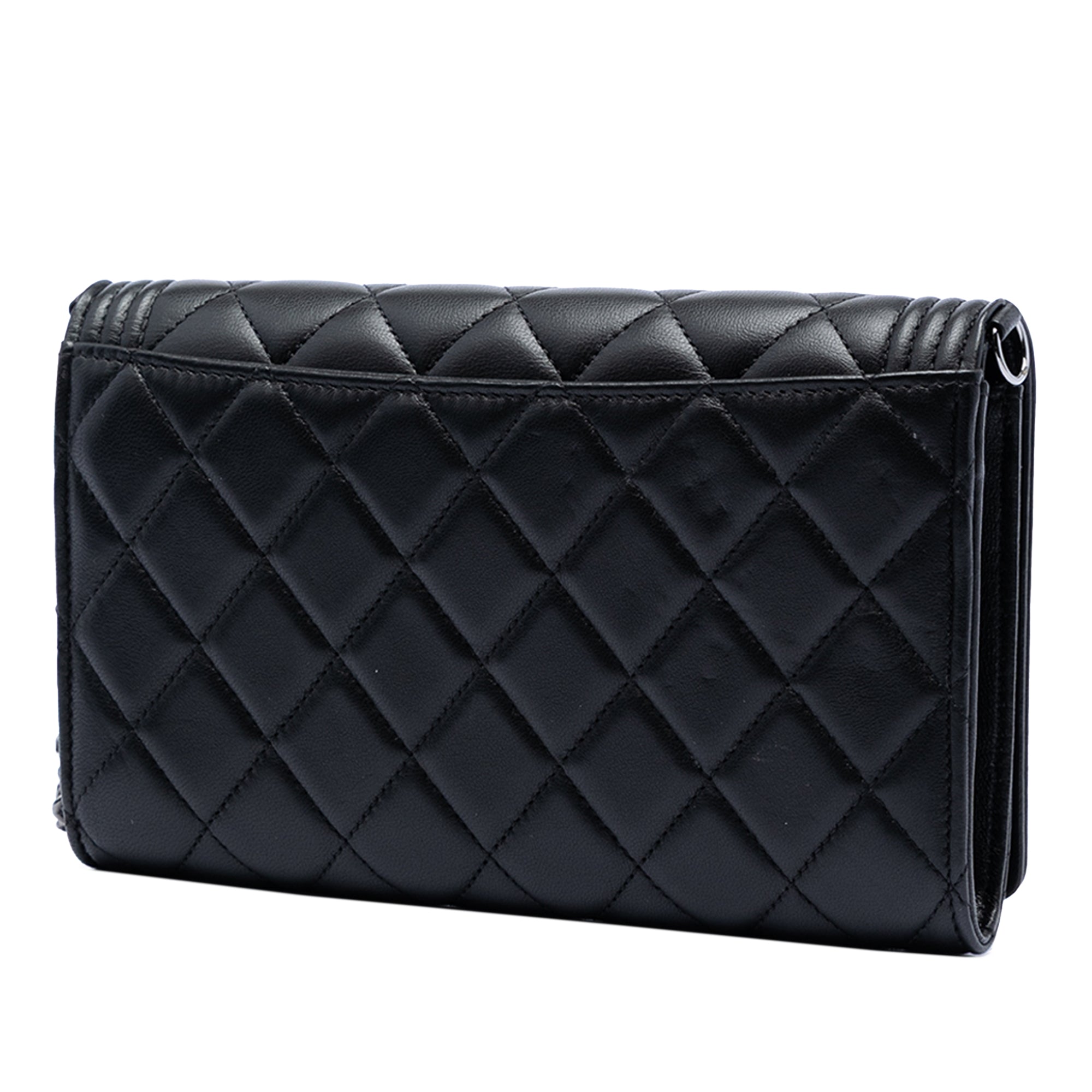 Quilted Lambskin Boy Wallet On Chain - Image 2