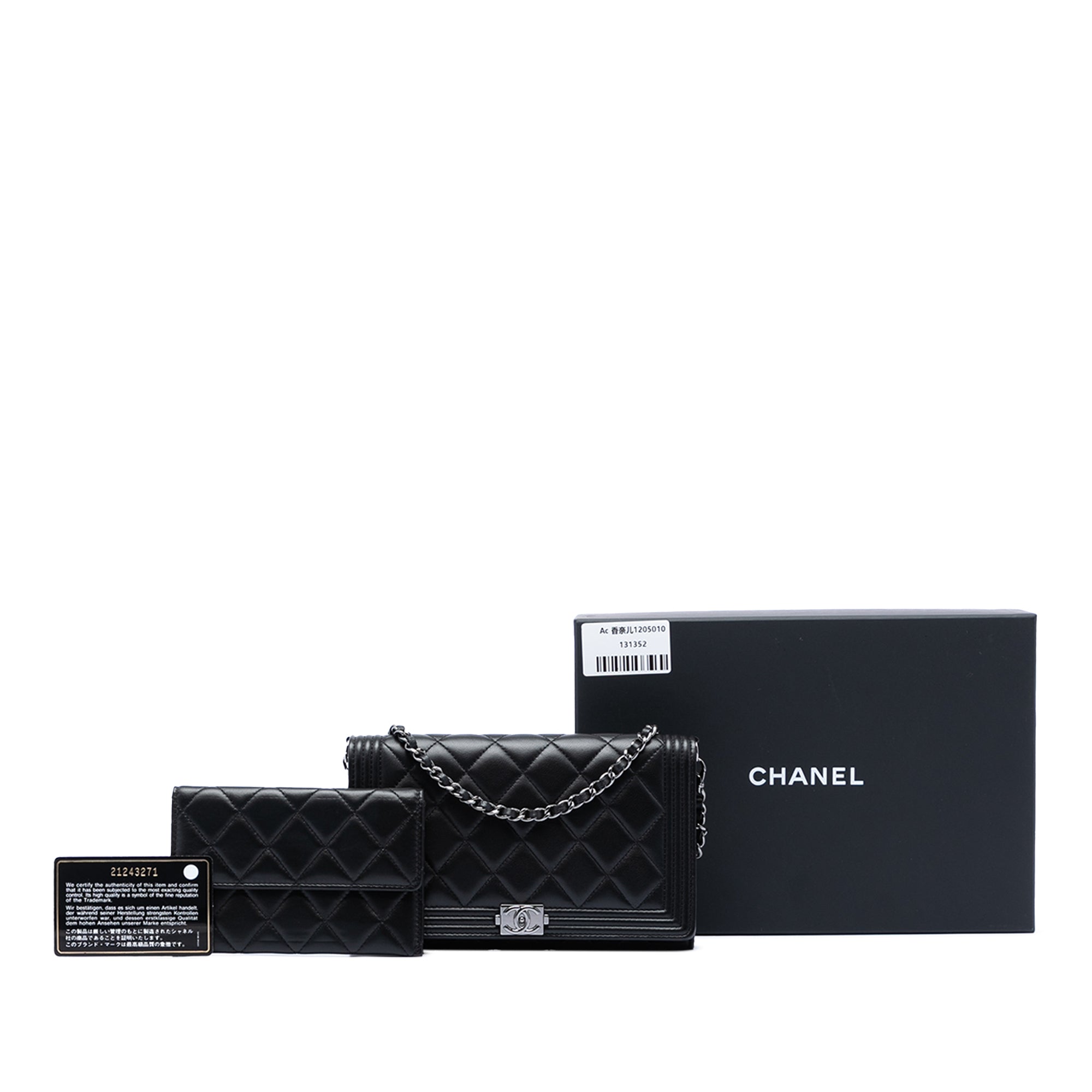 Quilted Lambskin Boy Wallet On Chain - Image 7