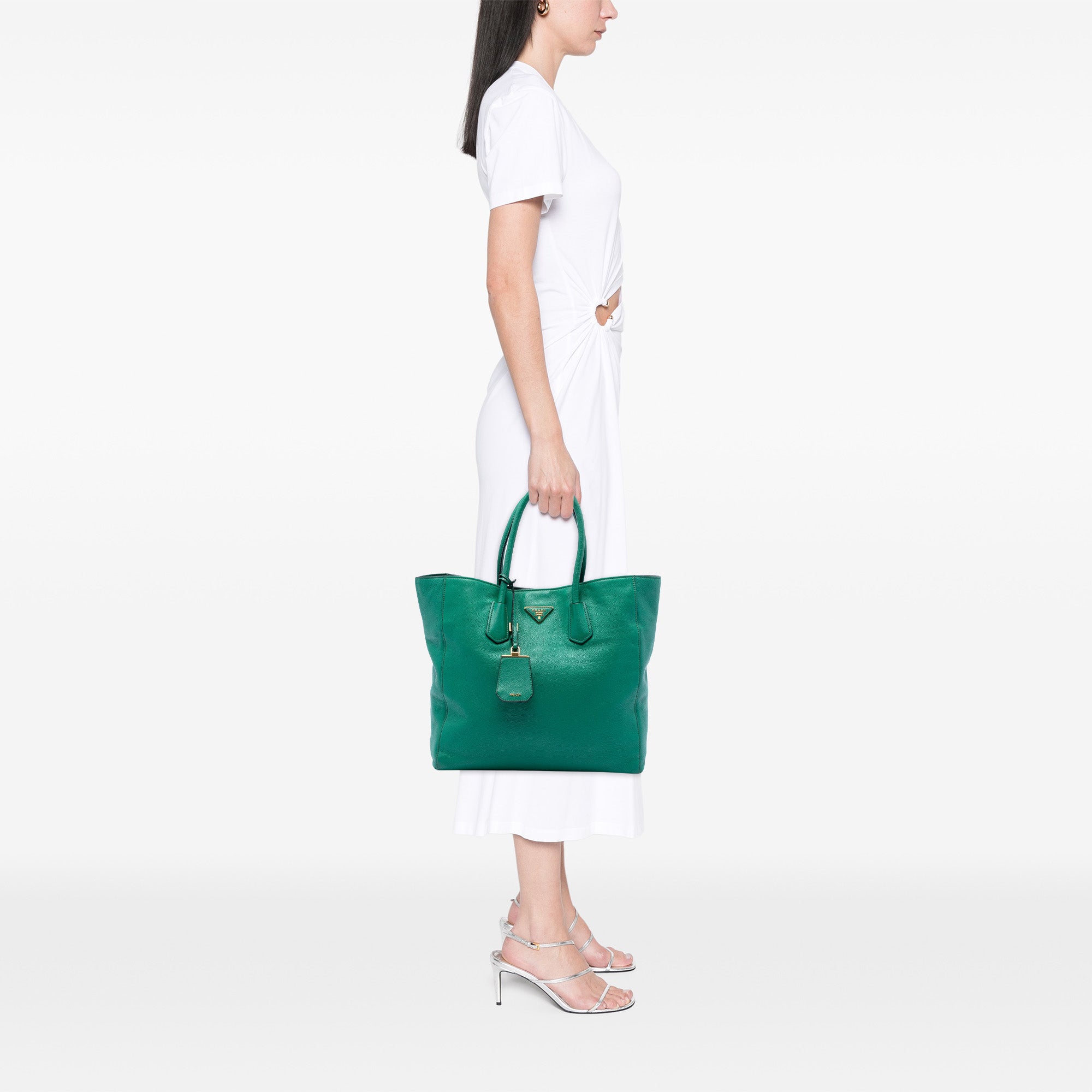 Vitello Daino Open Convertible Tote - Image 6