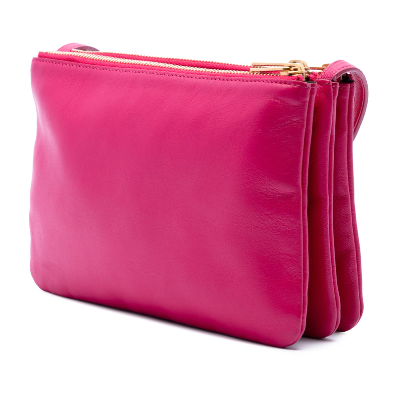 Small Lambskin Trio Crossbody - Image 2