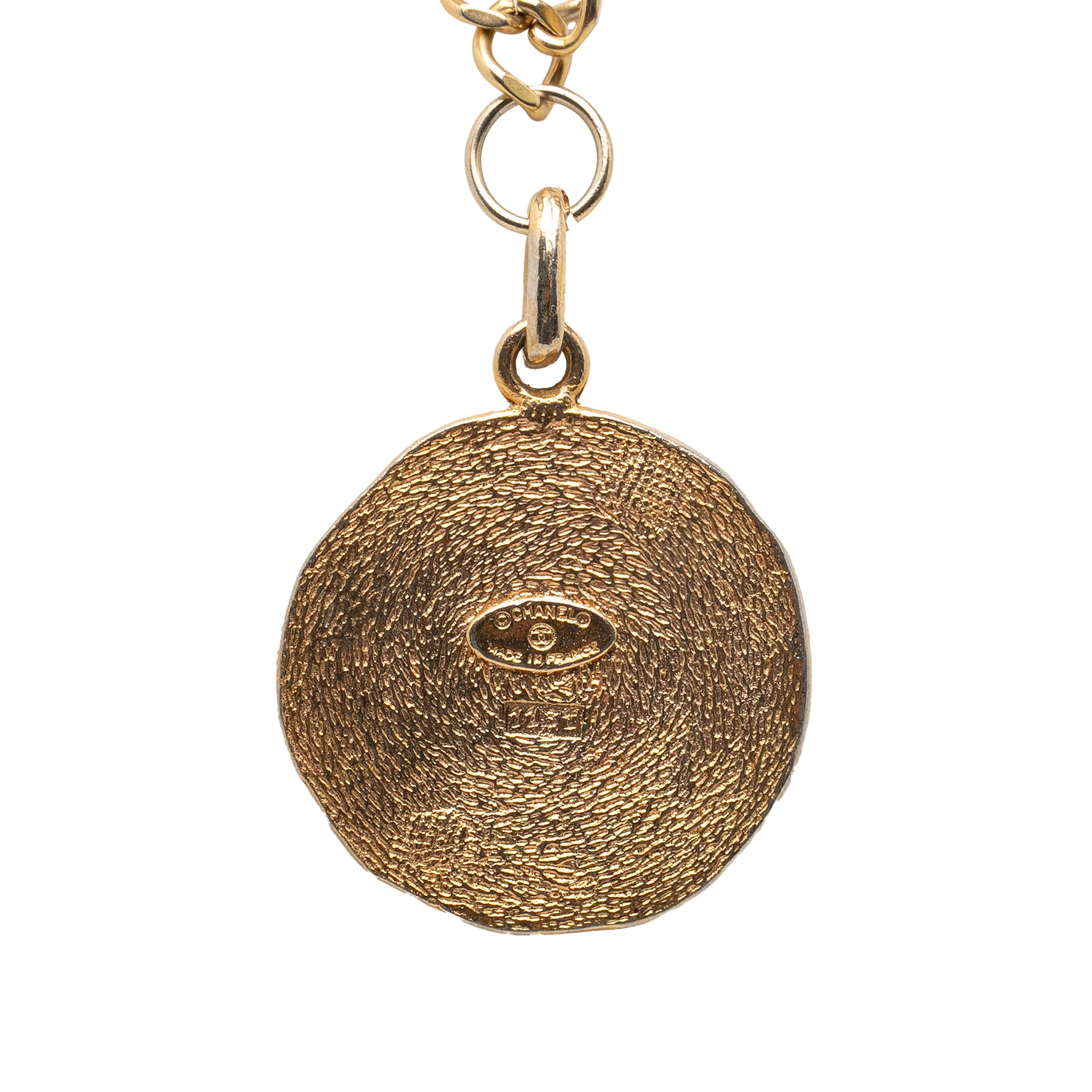 Gold Plated 31 Rue Cambon Medallion Pendant Necklace - Image 2