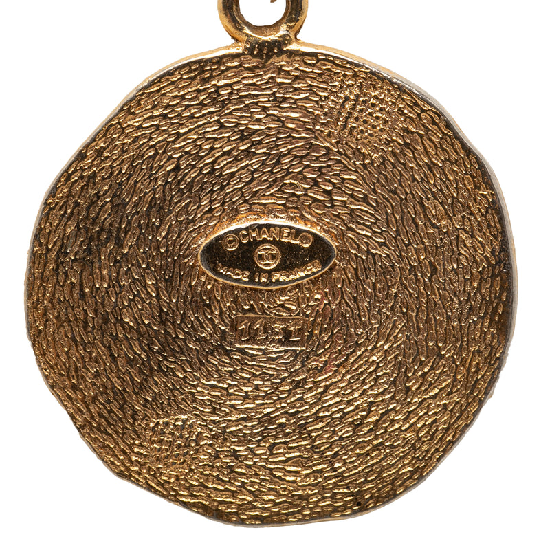 Gold Plated 31 Rue Cambon Medallion Pendant Necklace - Image 3