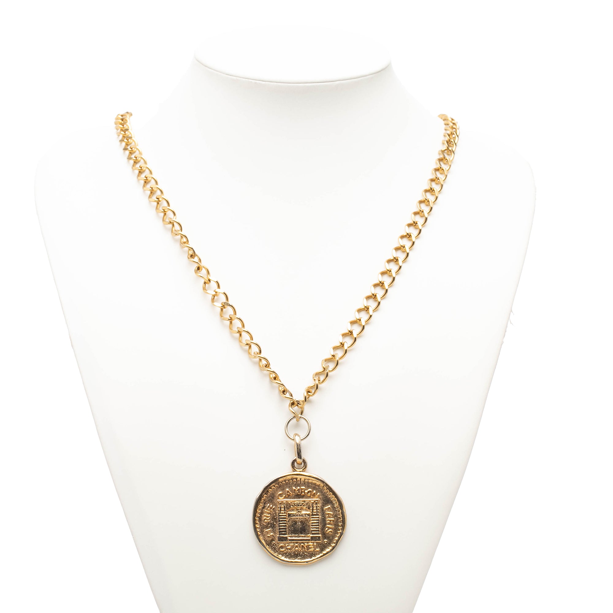 Gold Plated 31 Rue Cambon Medallion Pendant Necklace - Image 6