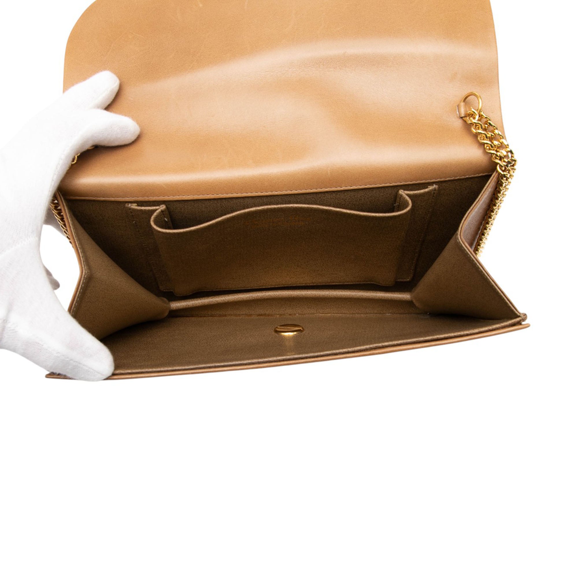 Leather Chain Shoulder Bag - Image 4