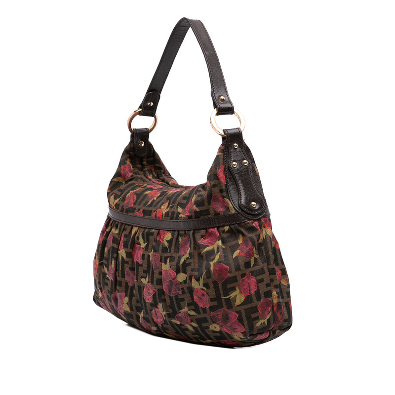 Zucca Canvas Rose Print Chef Shoulder Bag - Image 2