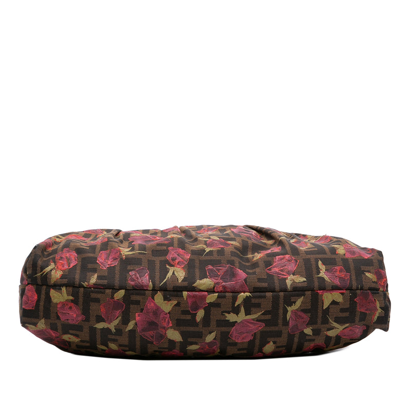 Zucca Canvas Rose Print Chef Shoulder Bag - Image 3