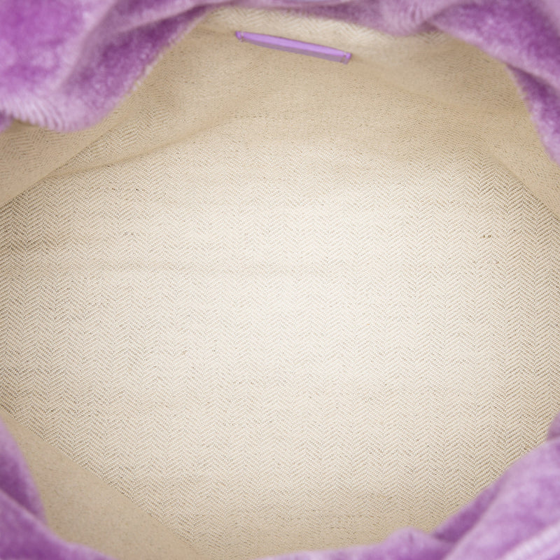 Medium Mohair Flamenco Knot Clutch - Image 4