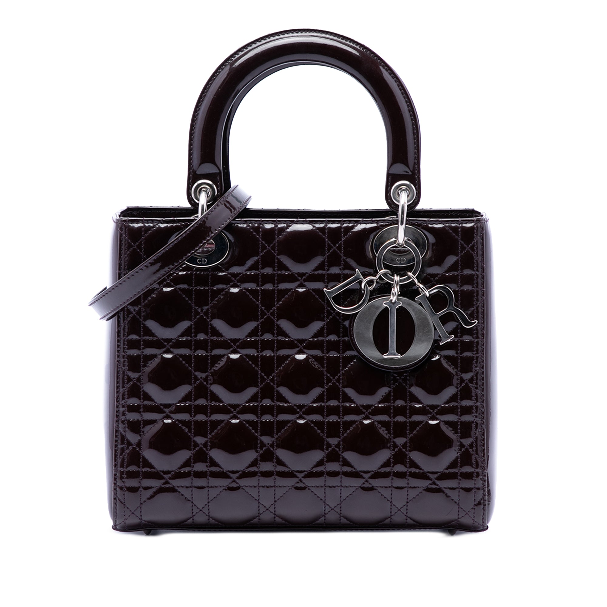 Medium Patent Cannage Lady Dior - Image 1