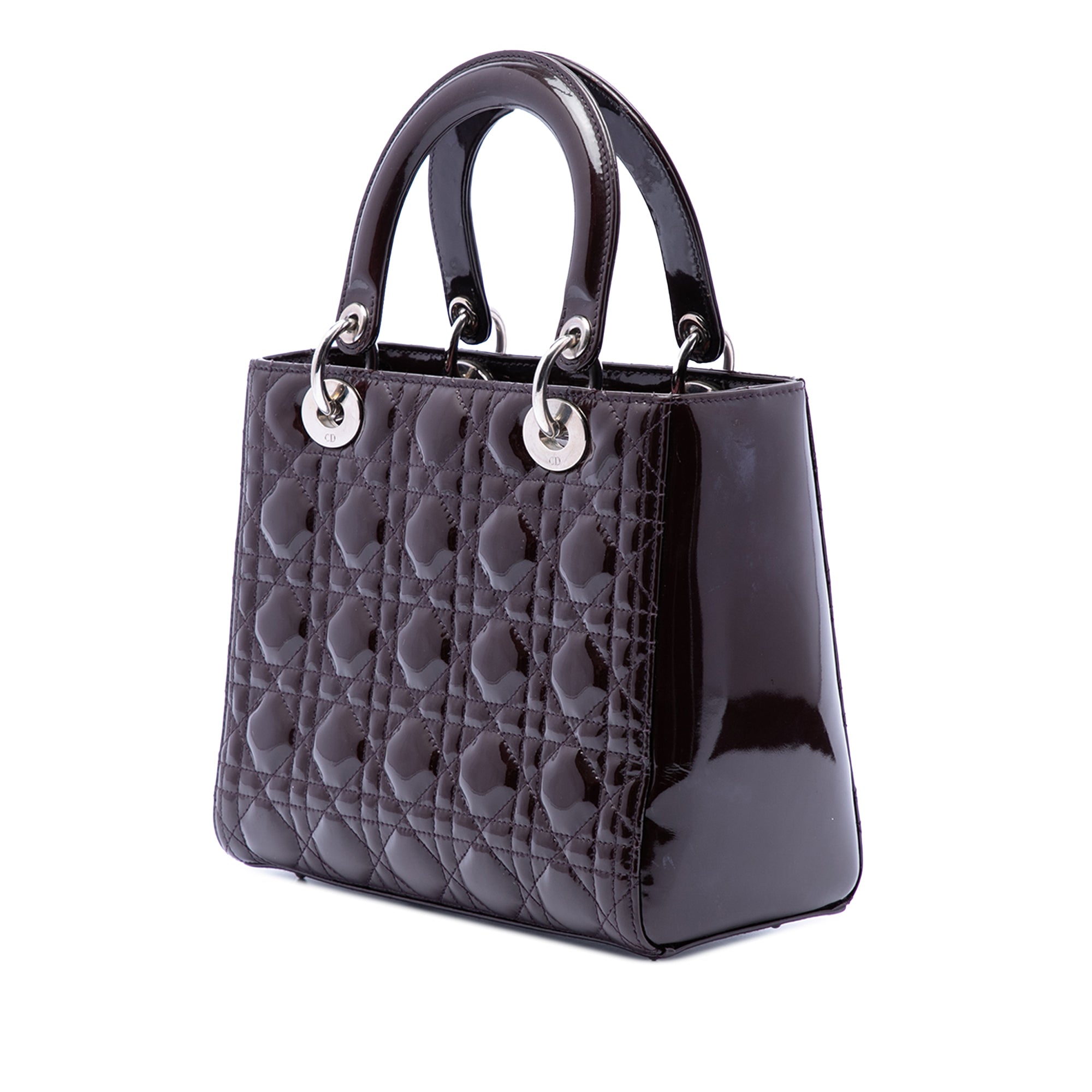 Medium Patent Cannage Lady Dior - Image 2