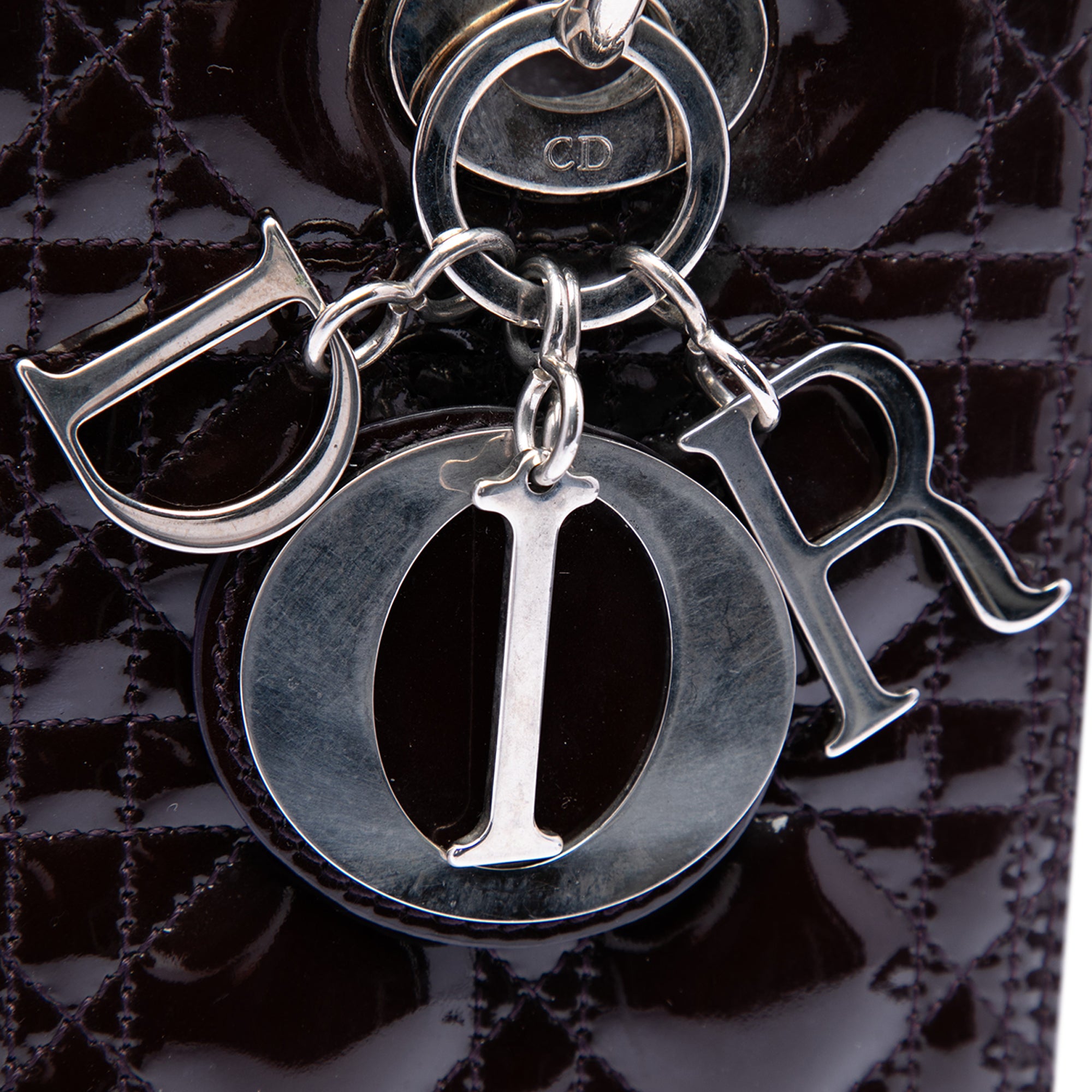 Medium Patent Cannage Lady Dior - Image 5