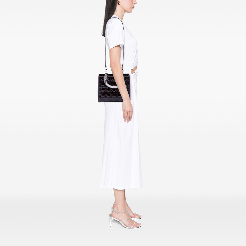 Medium Patent Cannage Lady Dior - Image 6