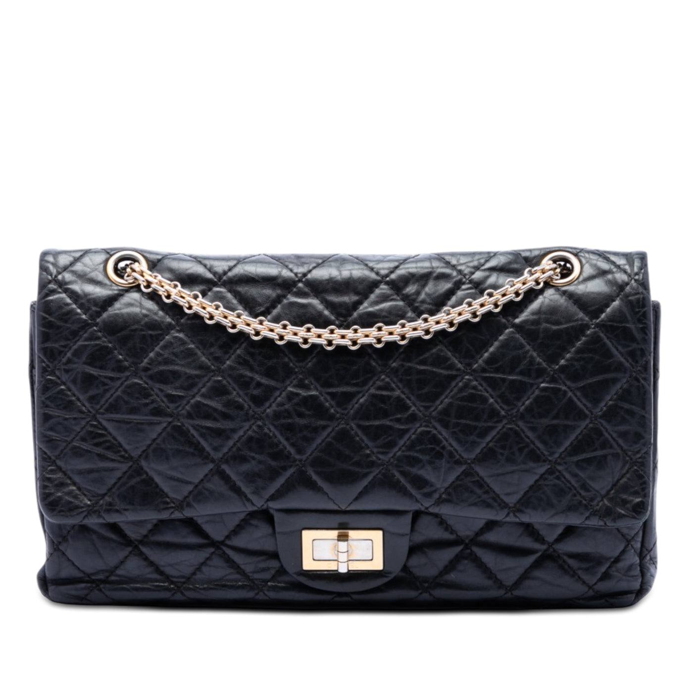 Quilted Aged Calfskin Reissue 2.55 Double Flap 227 - Image 1