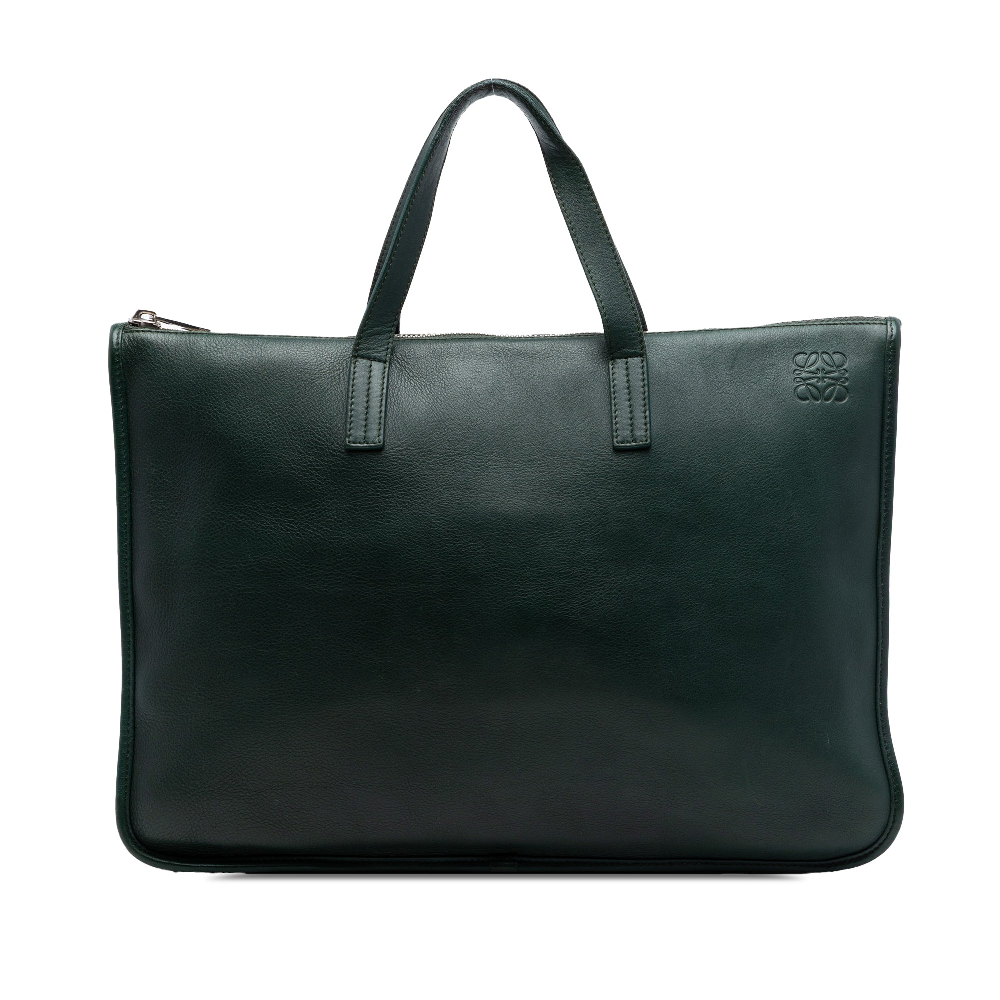 Leather Anagram Toledo Briefcase - Image 1