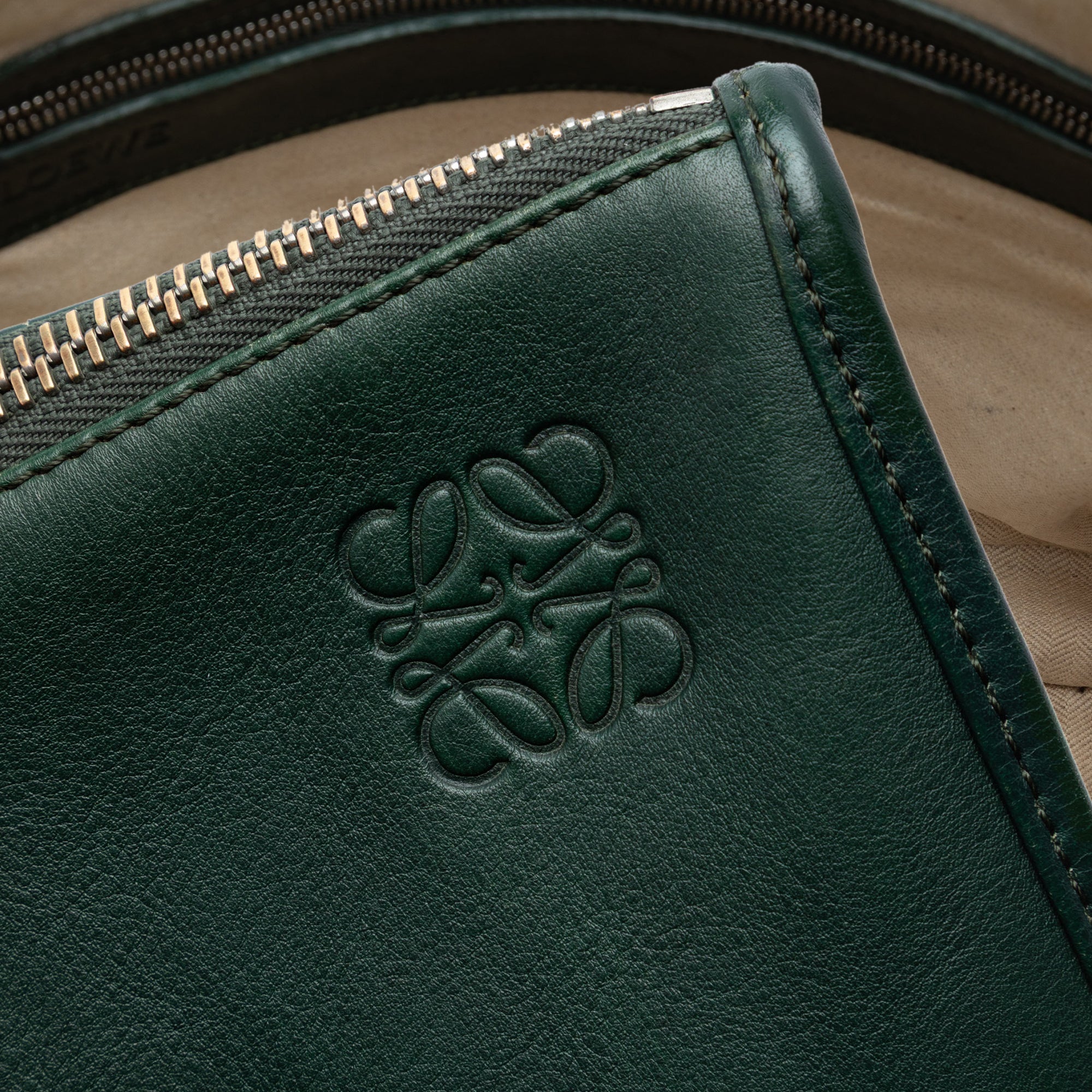 Leather Anagram Toledo Briefcase - Image 5