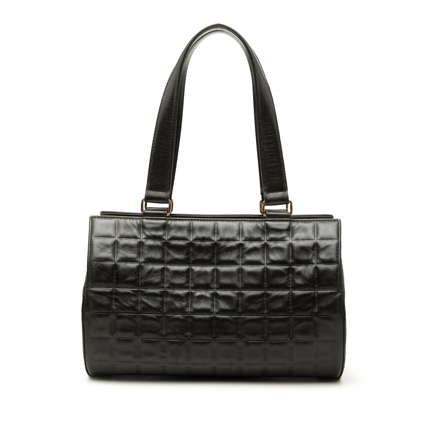 Chocolate Bar Lambskin Barrel Shoulder Bag - Image 1