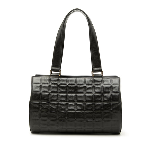Chocolate Bar Lambskin Barrel Shoulder Bag - Image 1