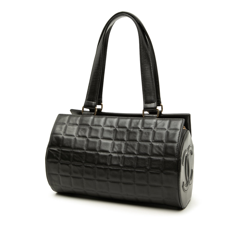 Chocolate Bar Lambskin Barrel Shoulder Bag - Image 2
