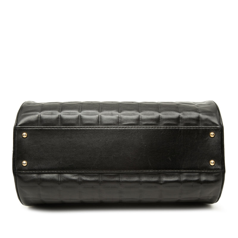 Chocolate Bar Lambskin Barrel Shoulder Bag - Image 3