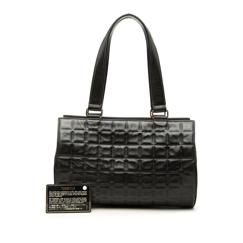 Chocolate Bar Lambskin Barrel Shoulder Bag - Image 7