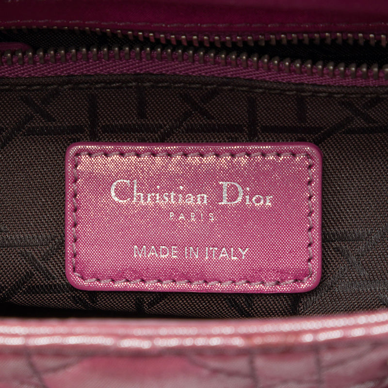 Mini Iridescent Lambskin Cannage Lady Dior - Image 5