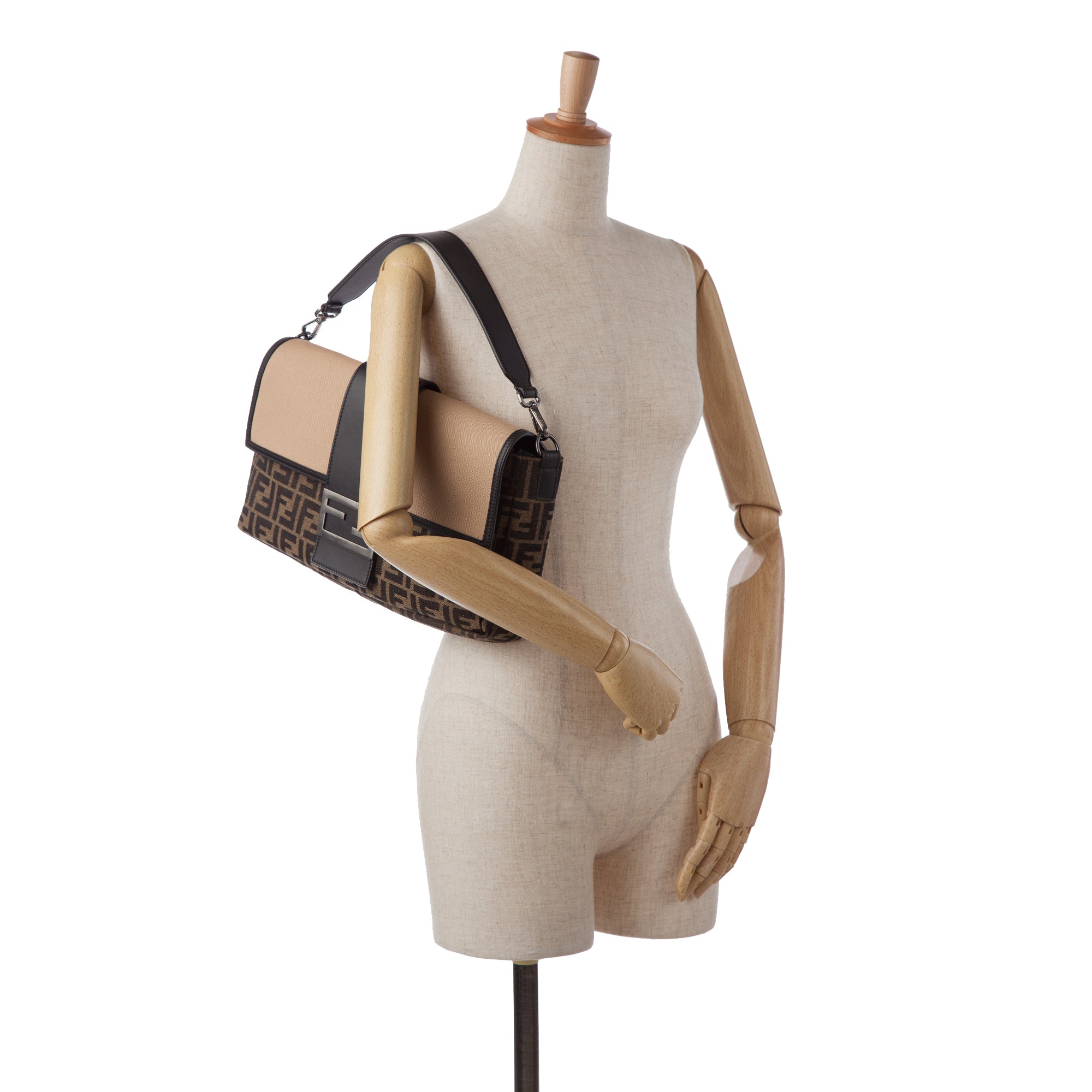 Large Zucca Canvas Convertible Belt Baguette - Image 9