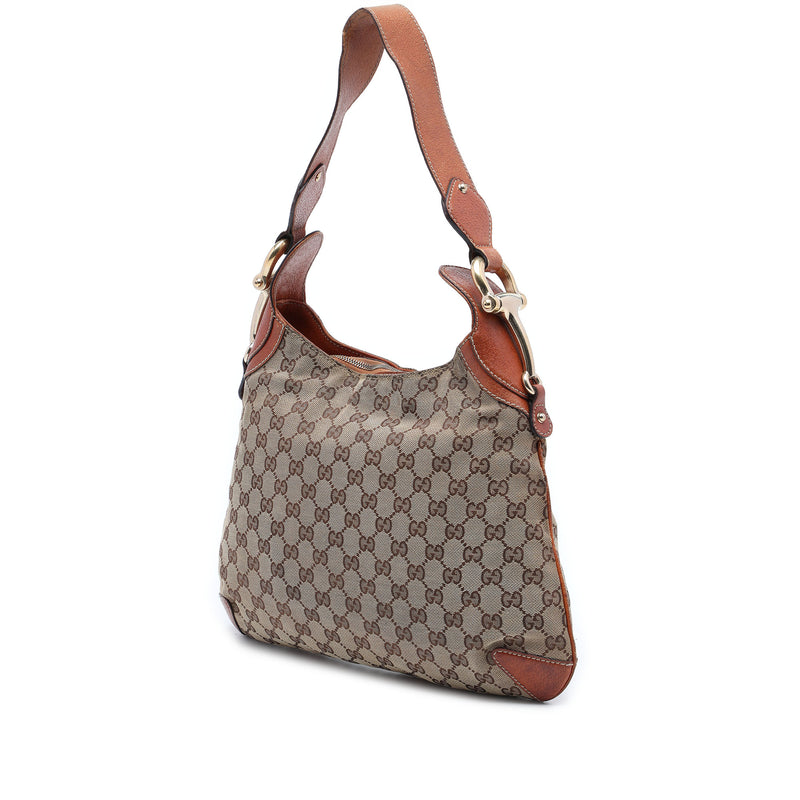 GG Canvas Horsebit Creole Hobo Bag - Image 2