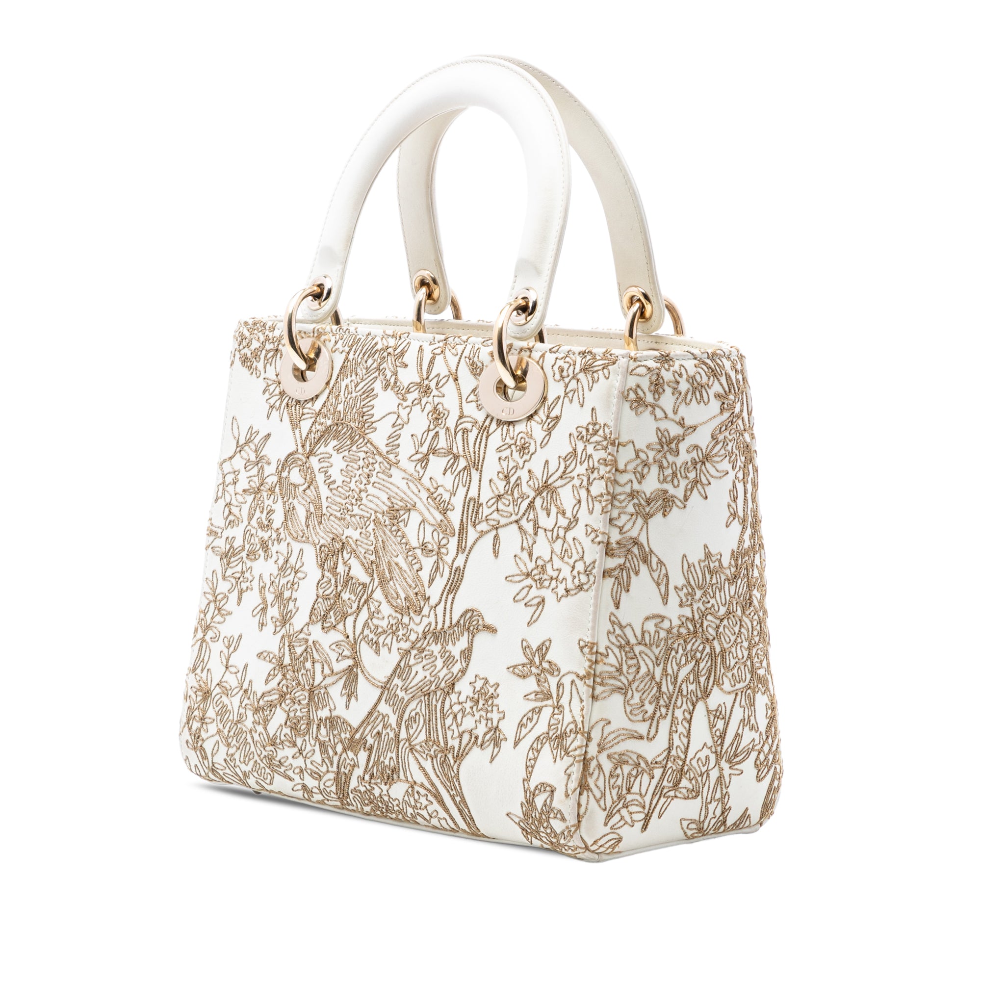 Medium Calfskin Embroidered Jardin D Hiver Lady Dior - Image 2