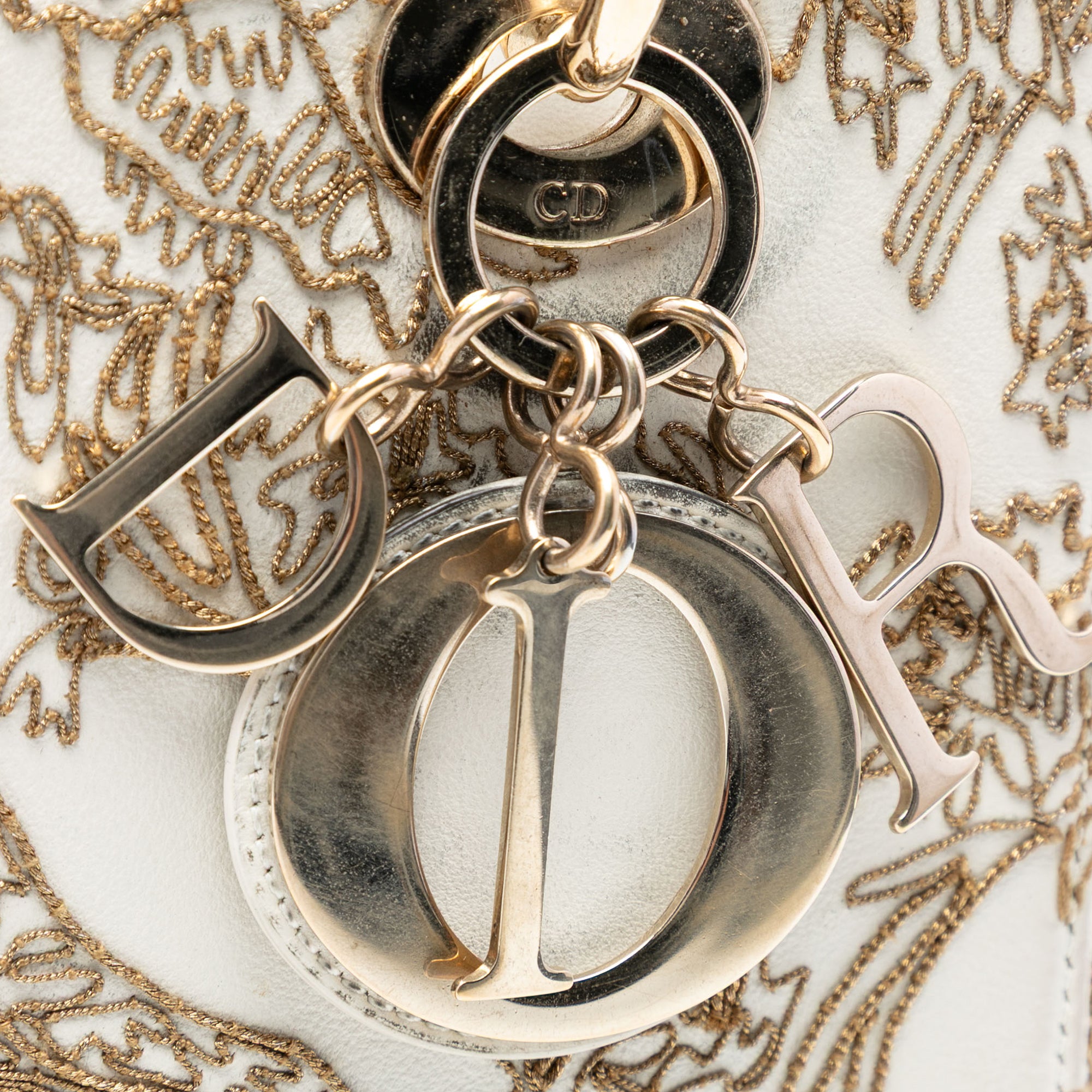 Medium Calfskin Embroidered Jardin D Hiver Lady Dior - Image 6