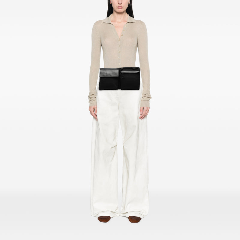 Nylon Double Pocket Belt Bag - Image 7