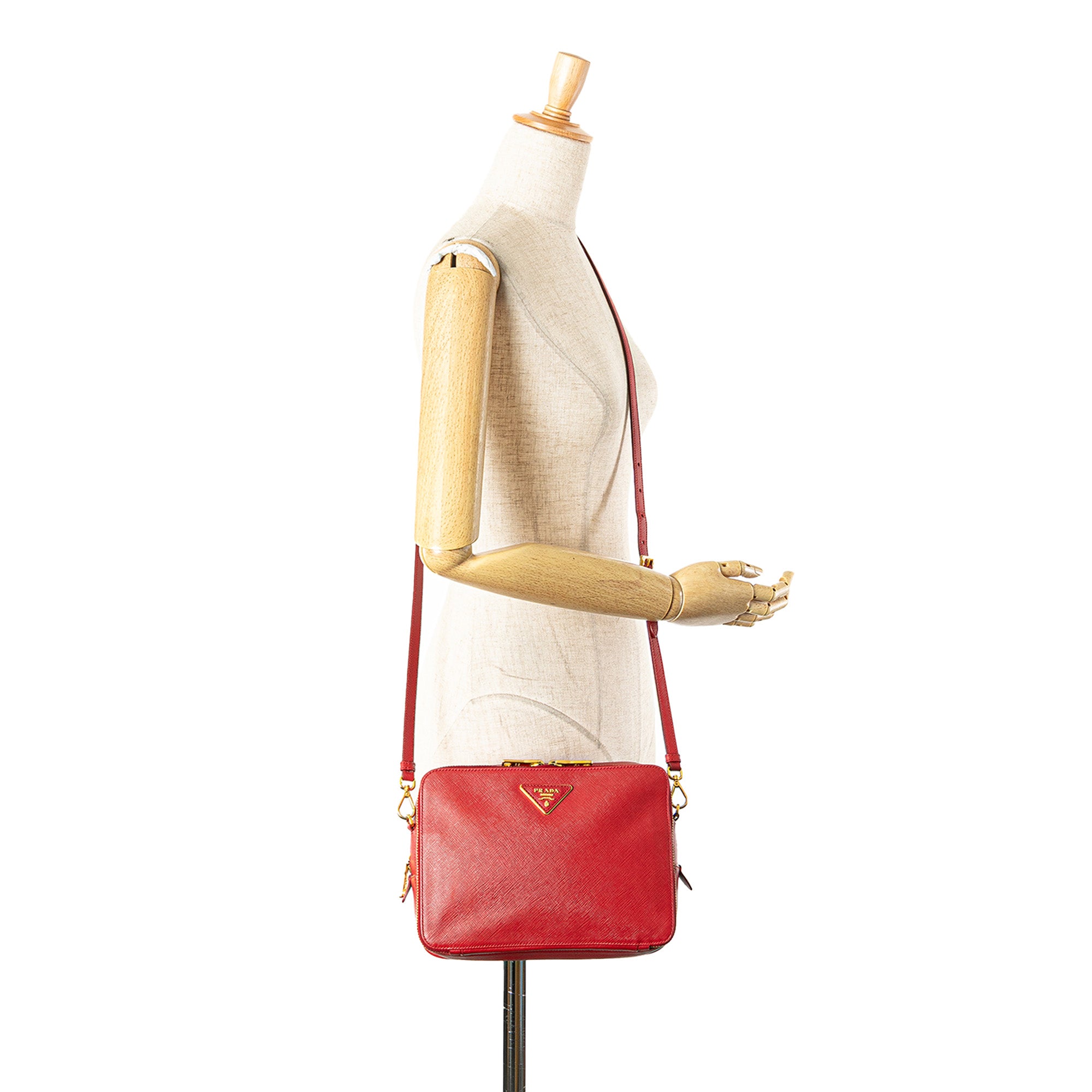 Saffiano Double Zip Crossbody - Image 13