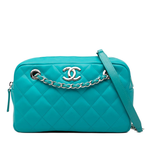 Medium CC Quilted Rubberized Lambskin Coco Rain Camera Bag - Image 1