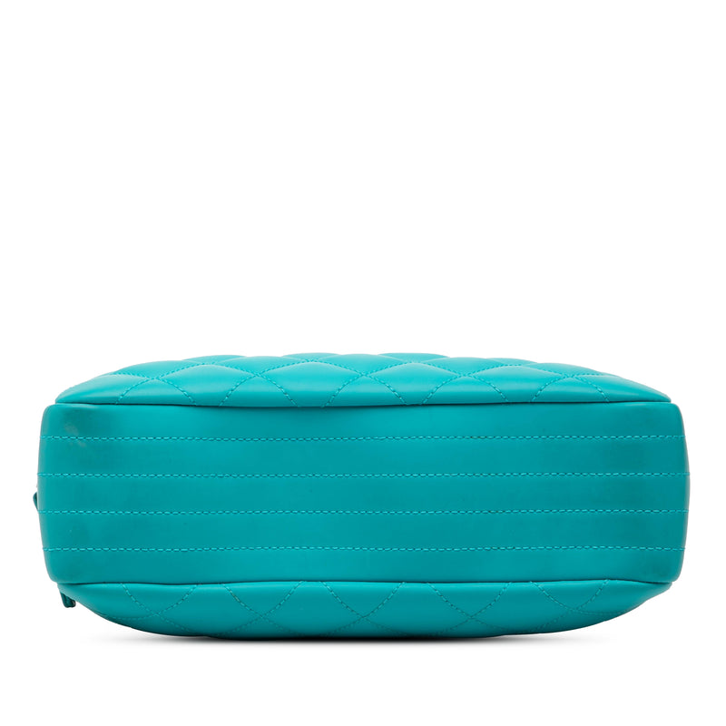 Medium CC Quilted Rubberized Lambskin Coco Rain Camera Bag - Image 3