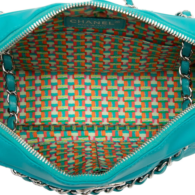 Medium CC Quilted Rubberized Lambskin Coco Rain Camera Bag - Image 4