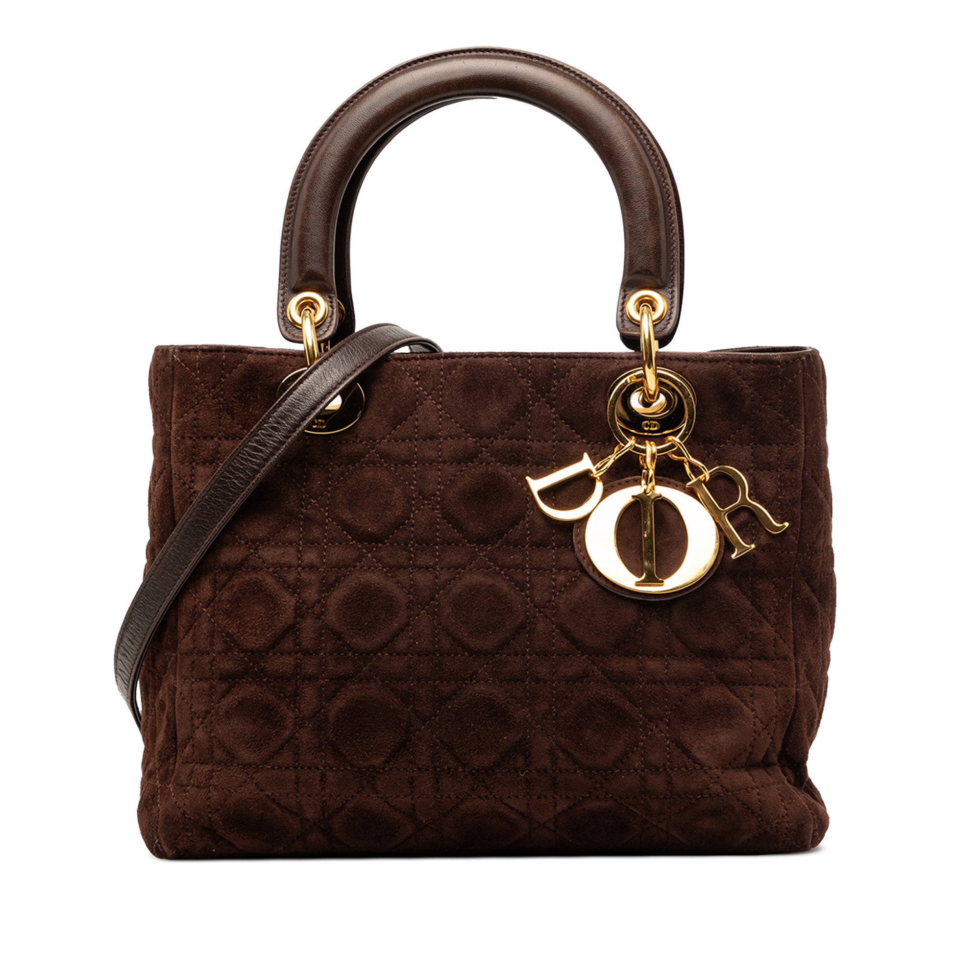 Medium Suede Cannage Lady Dior - Image 1