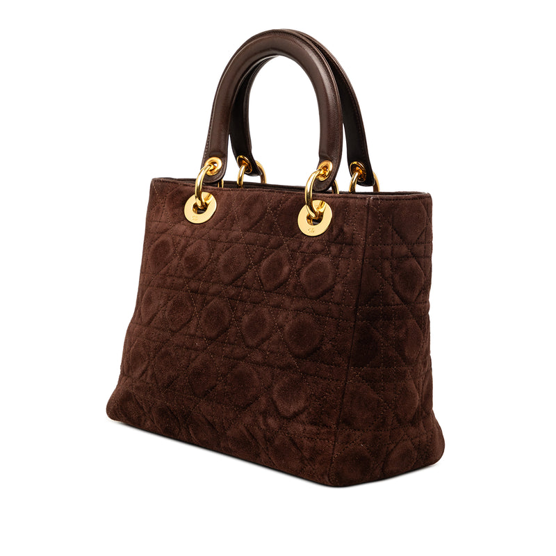Medium Suede Cannage Lady Dior - Image 2