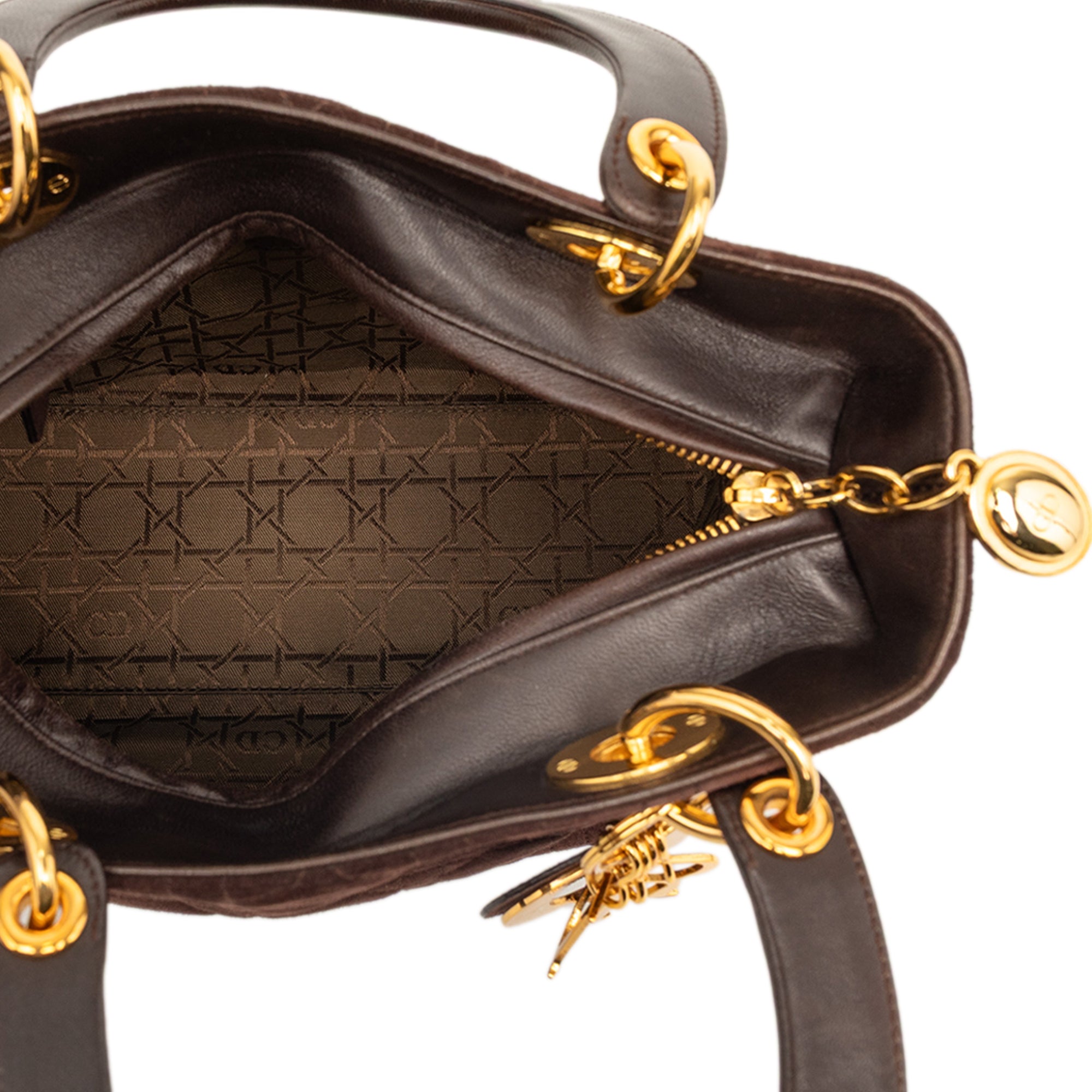 Medium Suede Cannage Lady Dior - Image 4