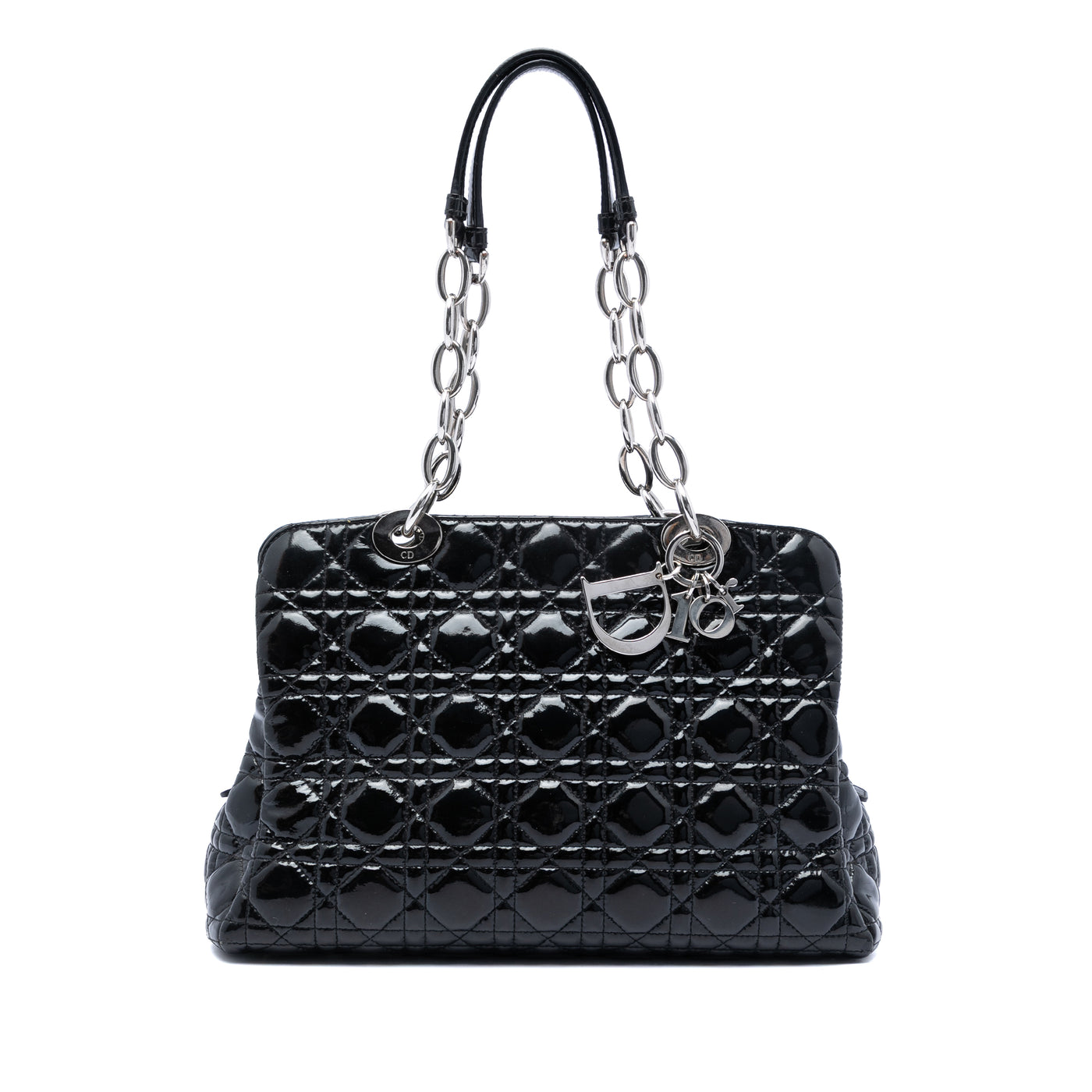 Medium Patent Cannage Lady Dior Soft Shopping Tote - Image 1