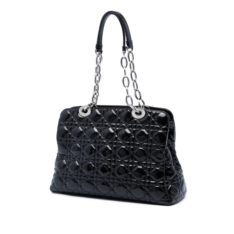 Medium Patent Cannage Lady Dior Soft Shopping Tote - Image 2